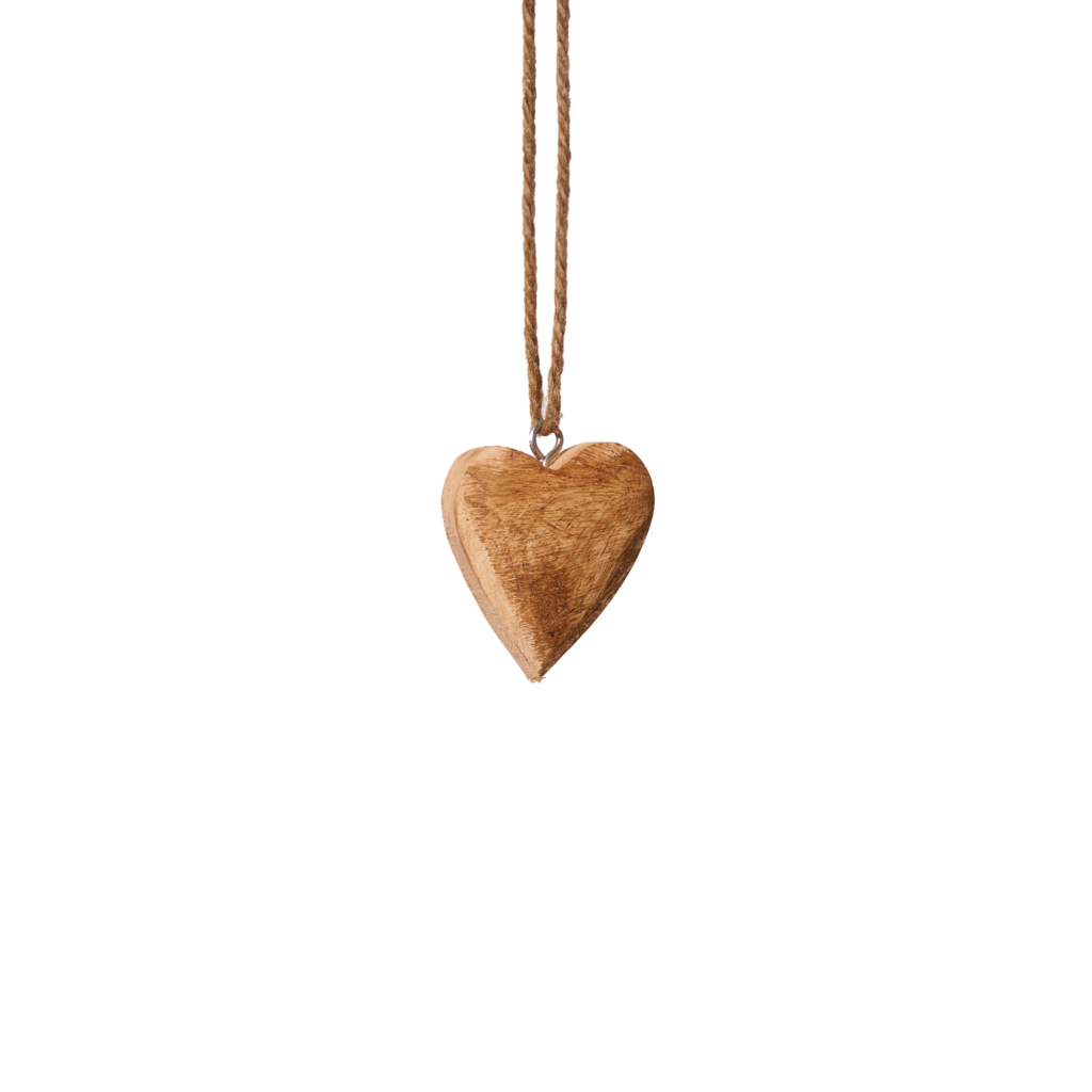 Cuore legno shabby nonni e gesso ceramico dipinto idea regalo festa
