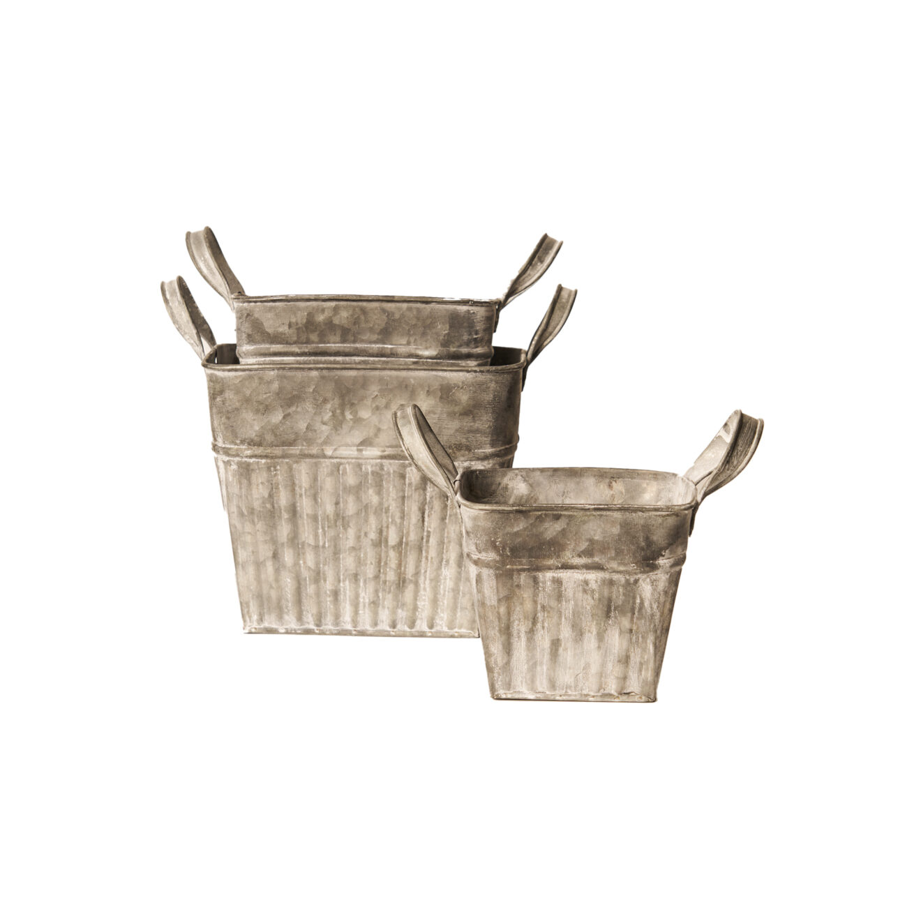 Set Da 5 Contenitori Per Piante In Metallo Con Ruote E Sottovasi Da 25,4 Cm - Portavasi Mobili Per Interno/Esterno